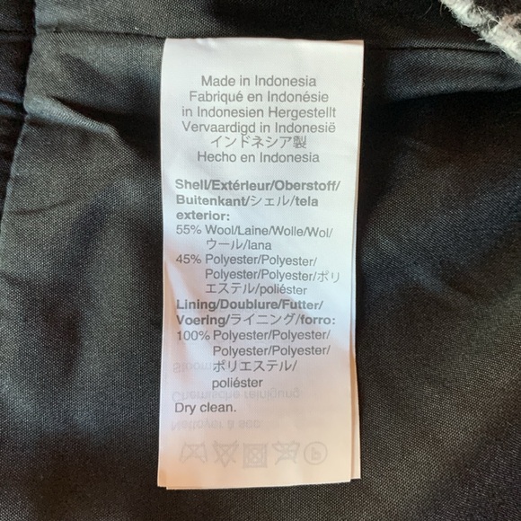 New J Crew women’s skirt wool blend black gray houndstooth lined size 8 academia - Picture 9 of 10